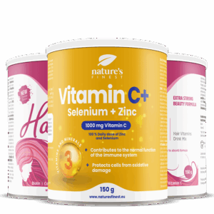 2x Hair Vitamins + Vitamin C+Selen+Cink paquet