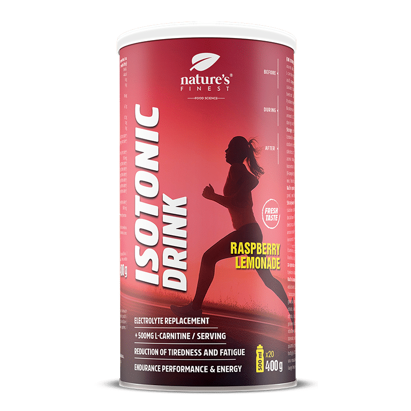 Isotonic raspberry lemonade