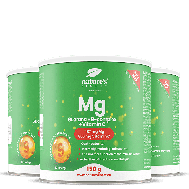 Box 3x Magnésium + Guarana + Complexe B + Vitamine C paquet