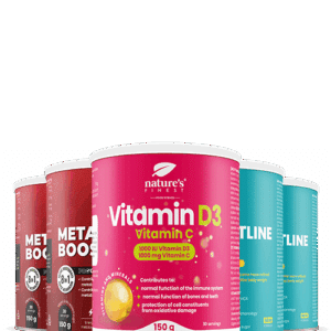 2x Waistline Pro + 2x Metabolism Booster Extreme + Vitamin D3 + Vitamin C paquet