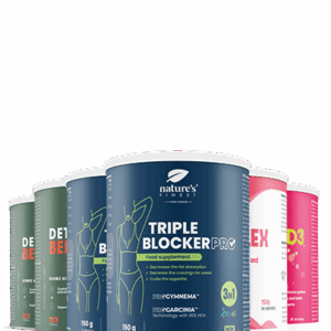 2x Detox Belly Burn + 2x Triple Blocker PRO + B-Kompleks + Vitamin D3 + Vitamin C paquet