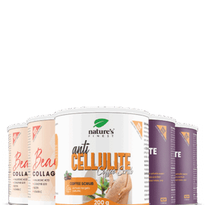 2x Cellulite PRO + 2x Beauty Collagen with Hyaluron + Anti Cellulite Coffee Scrub paquet